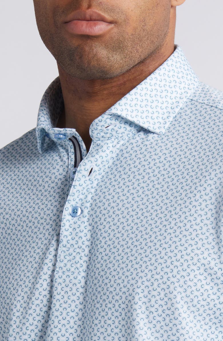 Stone Rose Link Geo DryTouch<sup>®</sup> Performance Polo, Alternate, color, 