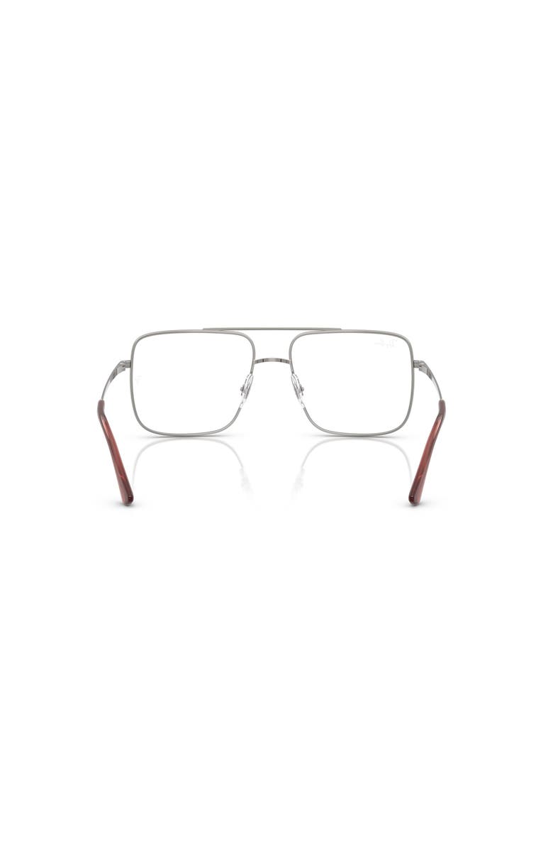 Ray-Ban 54mm Square optical glasses, Alternate, color, Silver
