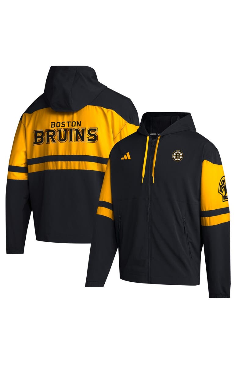 adidas Men's adidas Black Boston Bruins Full-Zip Hoodie, Alternate, color,