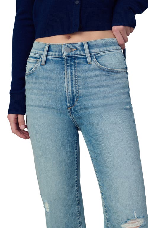 Joe's The Blake Raw Hem Crop Wide Leg Jeans In Immaculate
