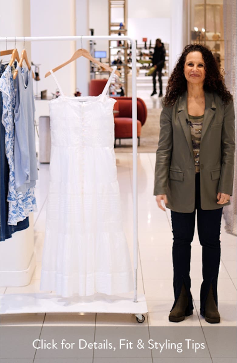 Divine Lace & Eyelet Detail Cotton Sundress, sales video thumbnail