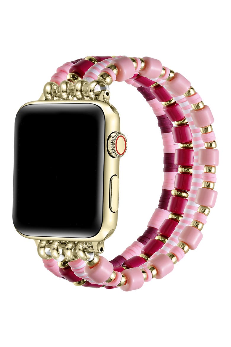 Fling Beaded Watch® Watchband, Alternate, color, PINK