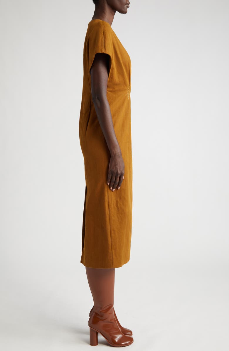 Dries Van Noten Dezos Tucked Waist Shift Dress, Alternate, color, 