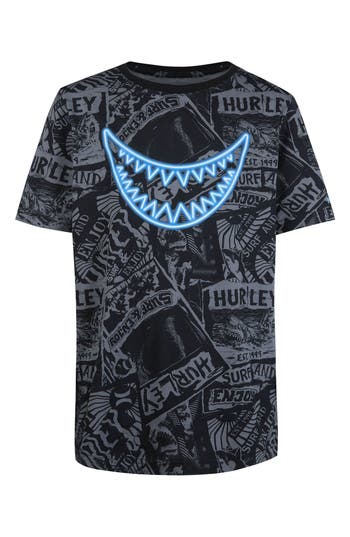 Hurley Kids' Bait Life Logo T-shirt In Black