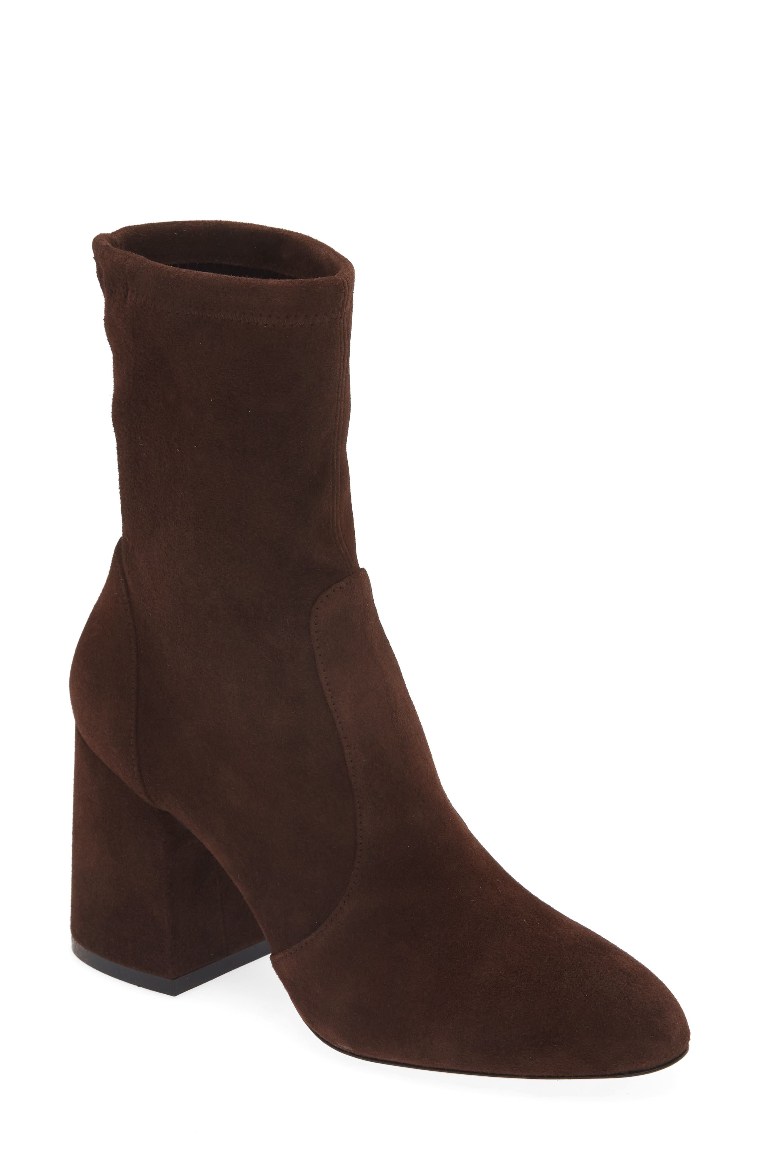 Flareblock 85 Stretch Bootie, Main, color, WALNUT