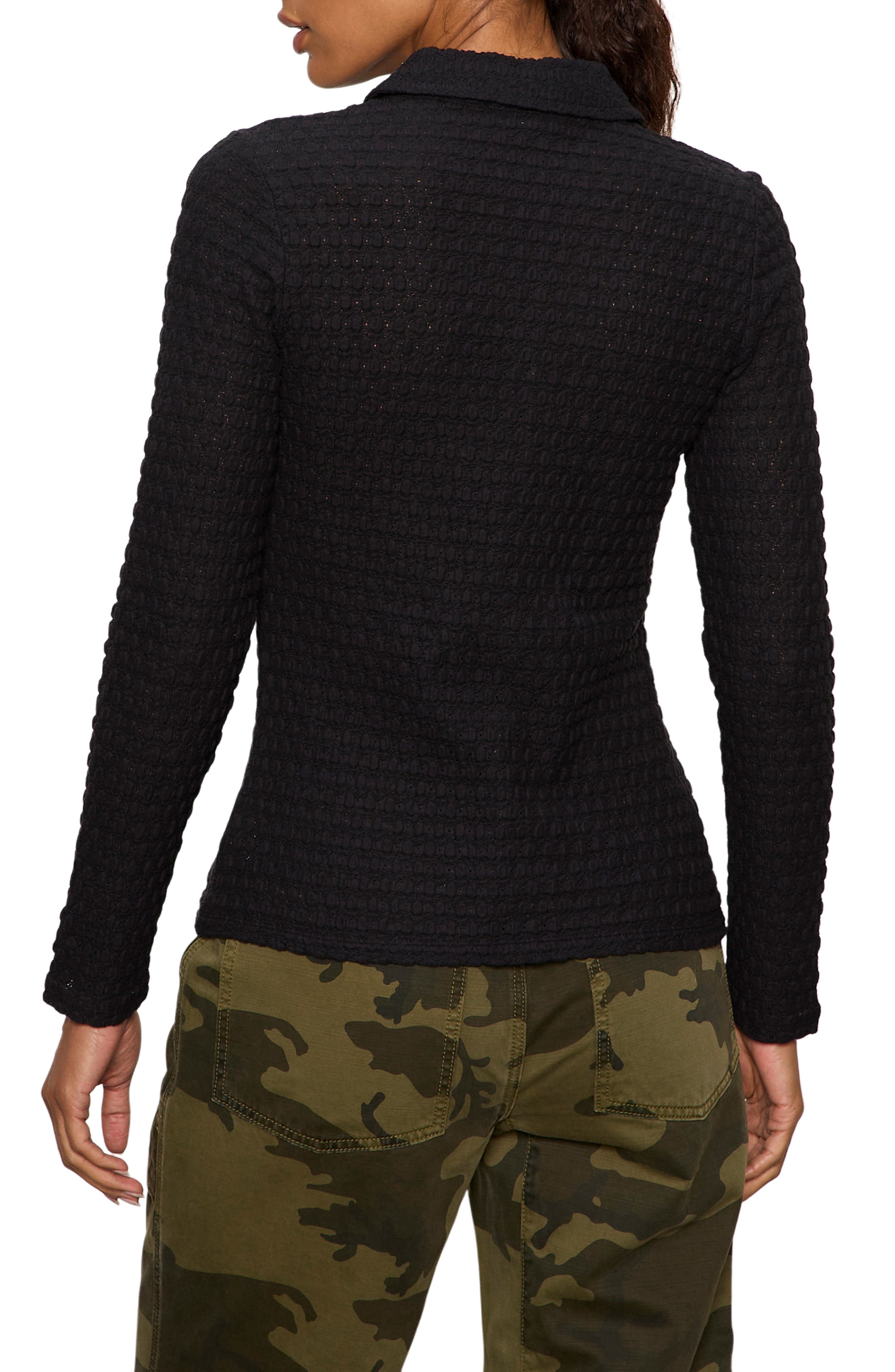Dreamer Textured Bubble Knit Button-Up Shirt - image 2