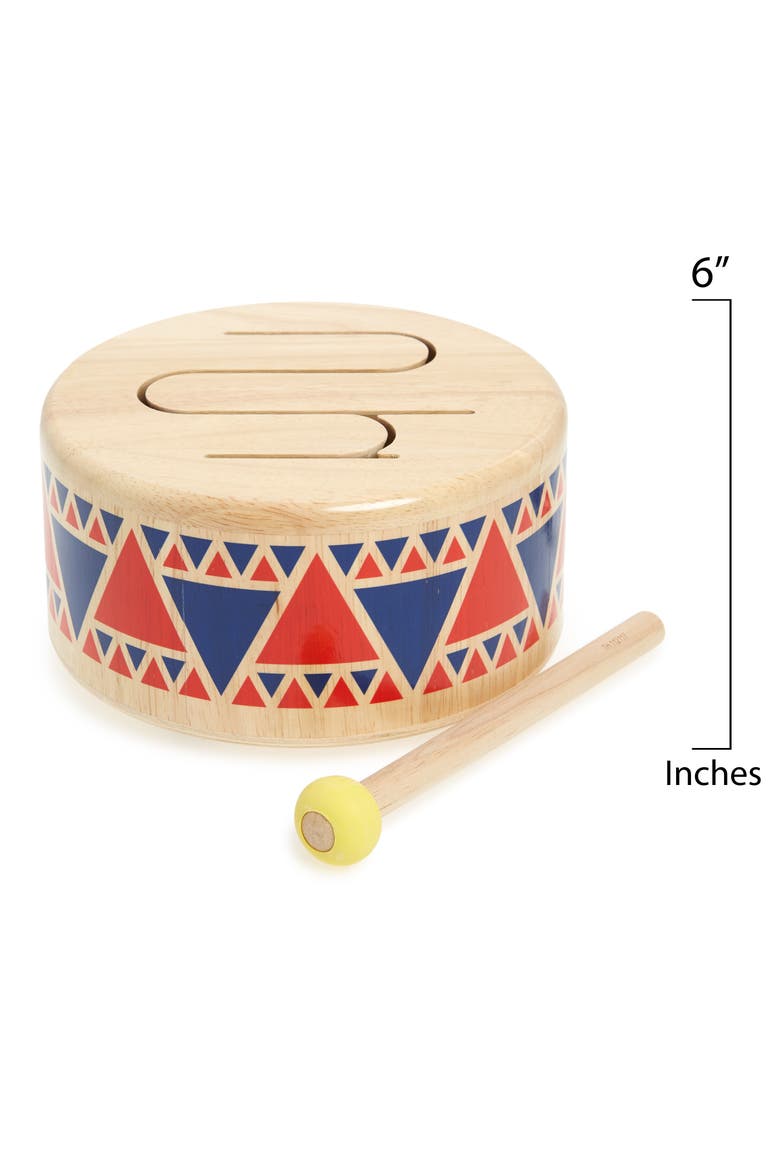 Plan Toys® 2-Piece Drum Set, Alternate, color, MULTI