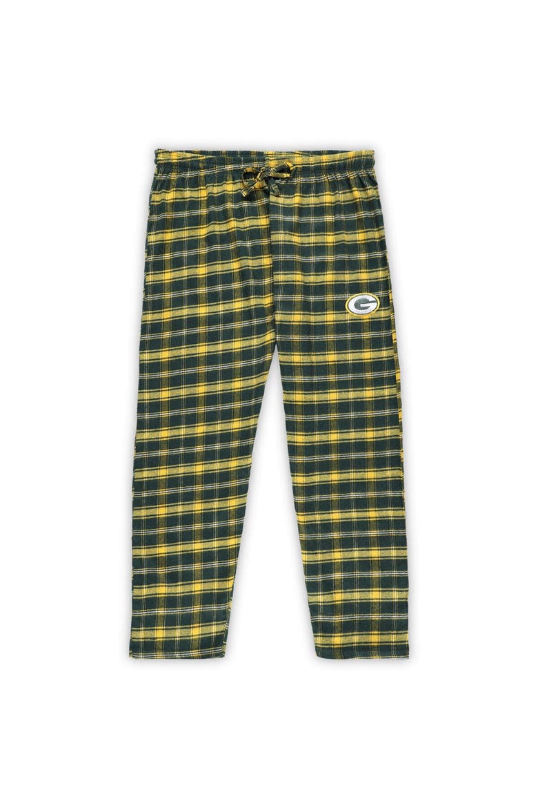 Women's Concepts Sport Green Green Bay Packers Plus Size Badge T-Shirt & Flannel Pants Sleep Set, Alternate, color, Green