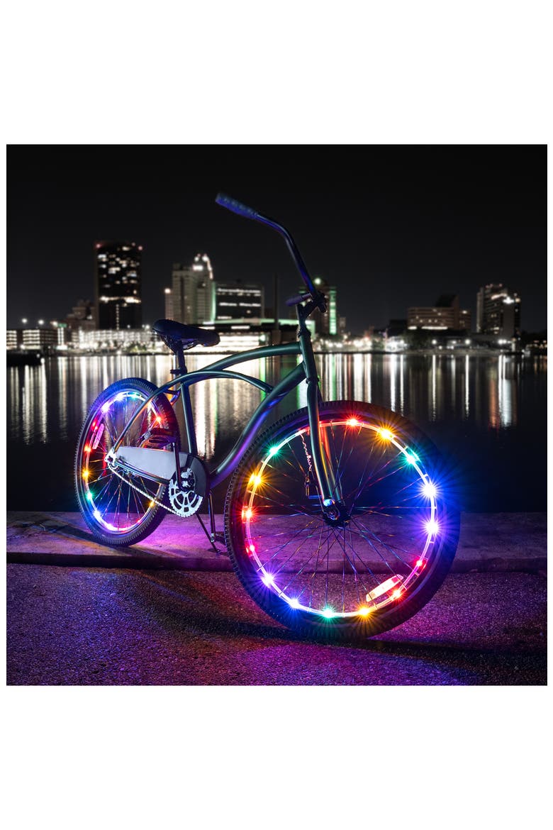 Rainbow Bike LED Lights Bundle Set, Alternate, color, RAINBOW