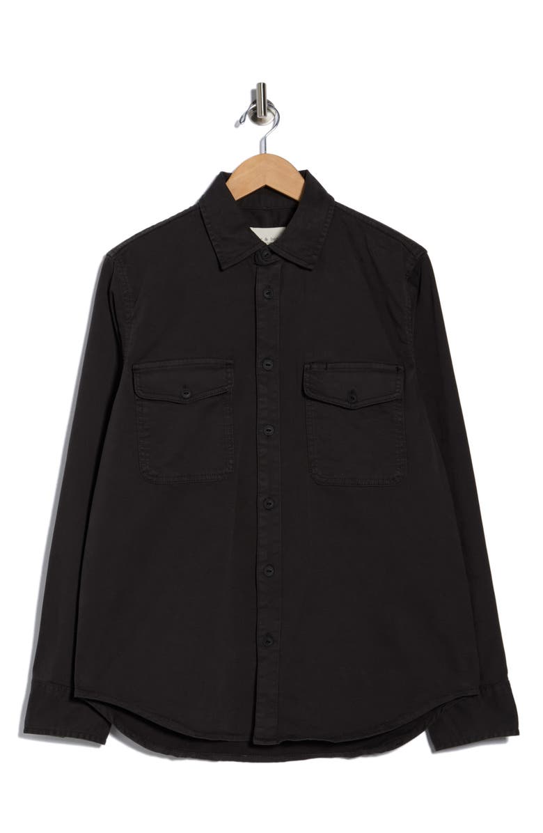 rag & bone Jack Stretch Cotton Shirt Jacket, Main, color,