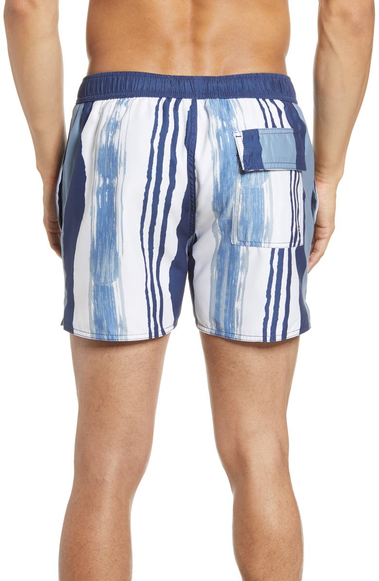 Native Youth Stripe Swim Trunks, Alternate, color, 
