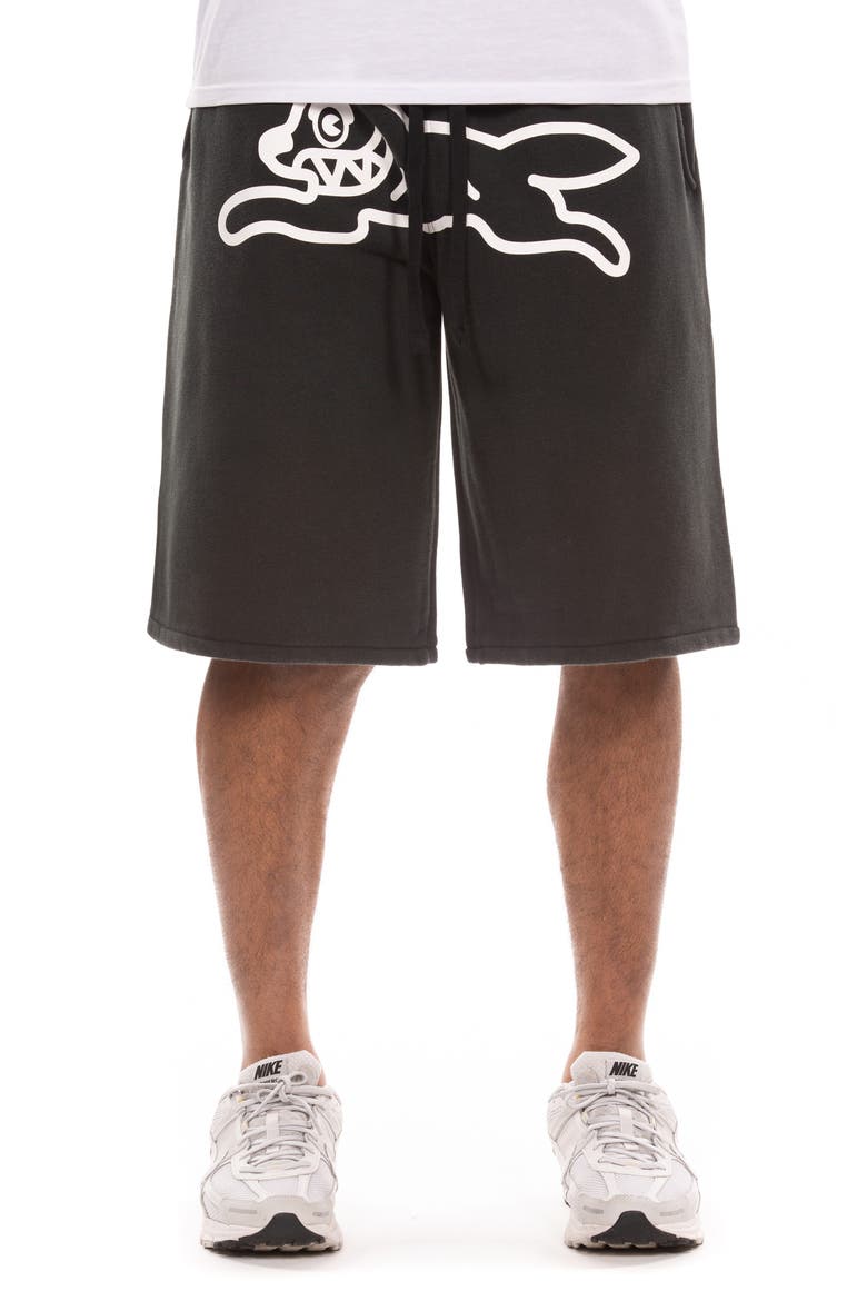 Cup Terry Drawstring Shorts, Main, color, JET SET