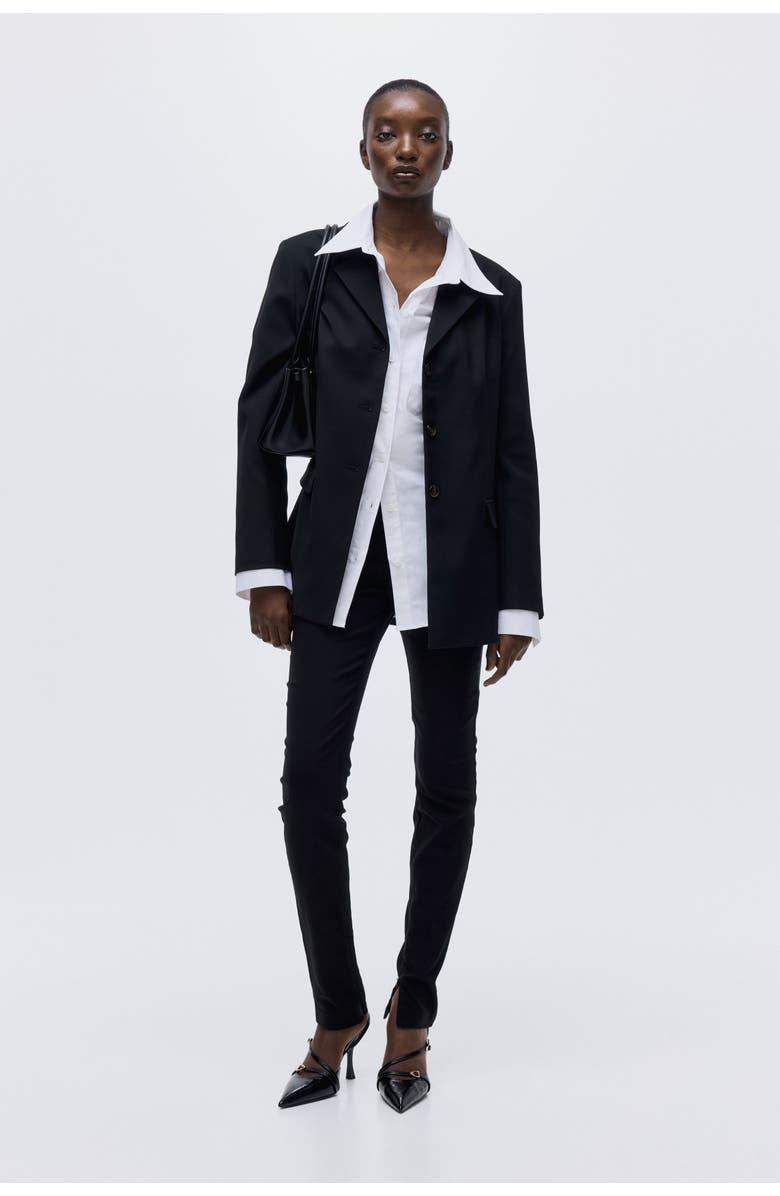 H&M Single-breasted Blazer, Alternate, color, Black