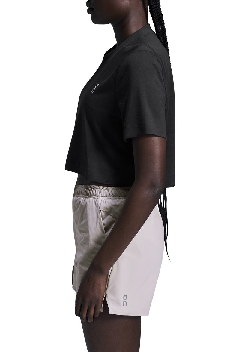 Train-T Crop Top, Alternate, color, BLACK