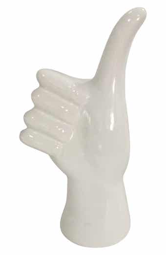 Thumbs Up Ceramic Sculpture
