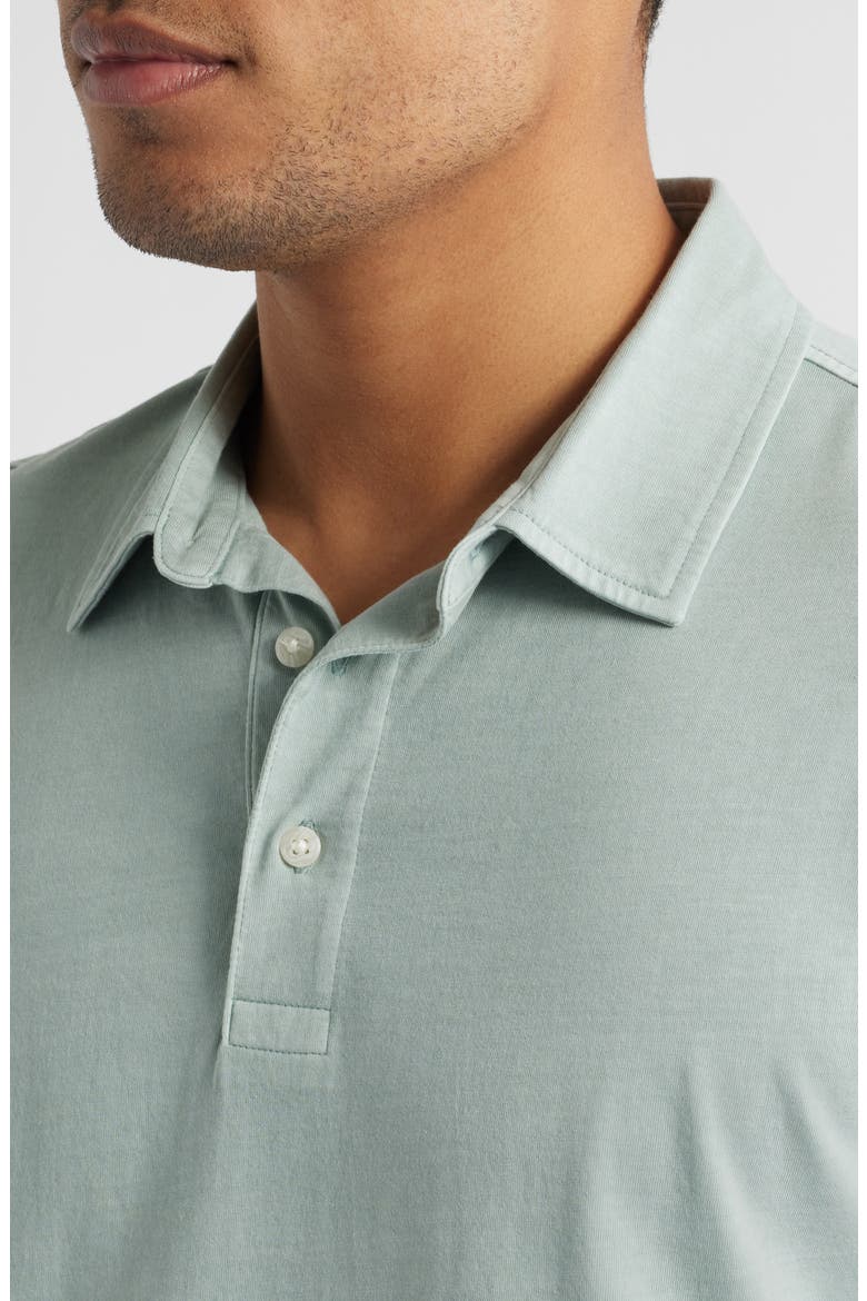 Solid Cotton Jersey Polo, Alternate, color, GREY BLUE