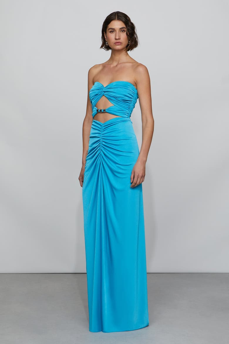 Corinne Gown, Alternate, color, Turquoise