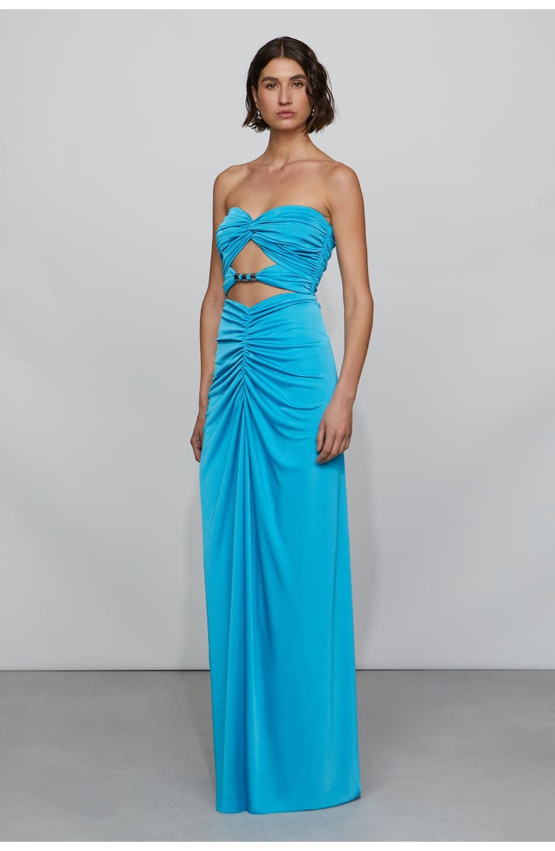 Et Ochs Corinne Gown, Alternate, color, Turquoise