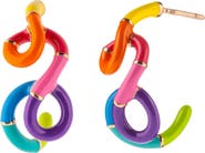 Bea Bongiasca Wow Rainbow Enamel Earrings