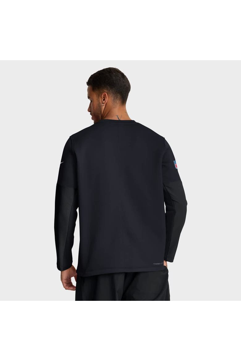 Men's Nike Navy Houston Texans Sideline Coach Therma-FIT Long Sleeve T-Shirt, Alternate, color, Navy