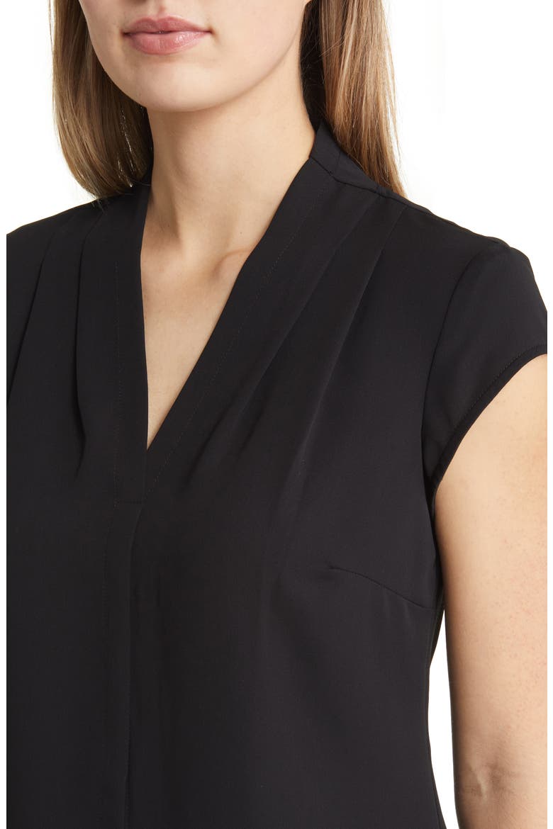 Day to Night Cap Sleeve Top, Alternate, color, BLACK ONYX