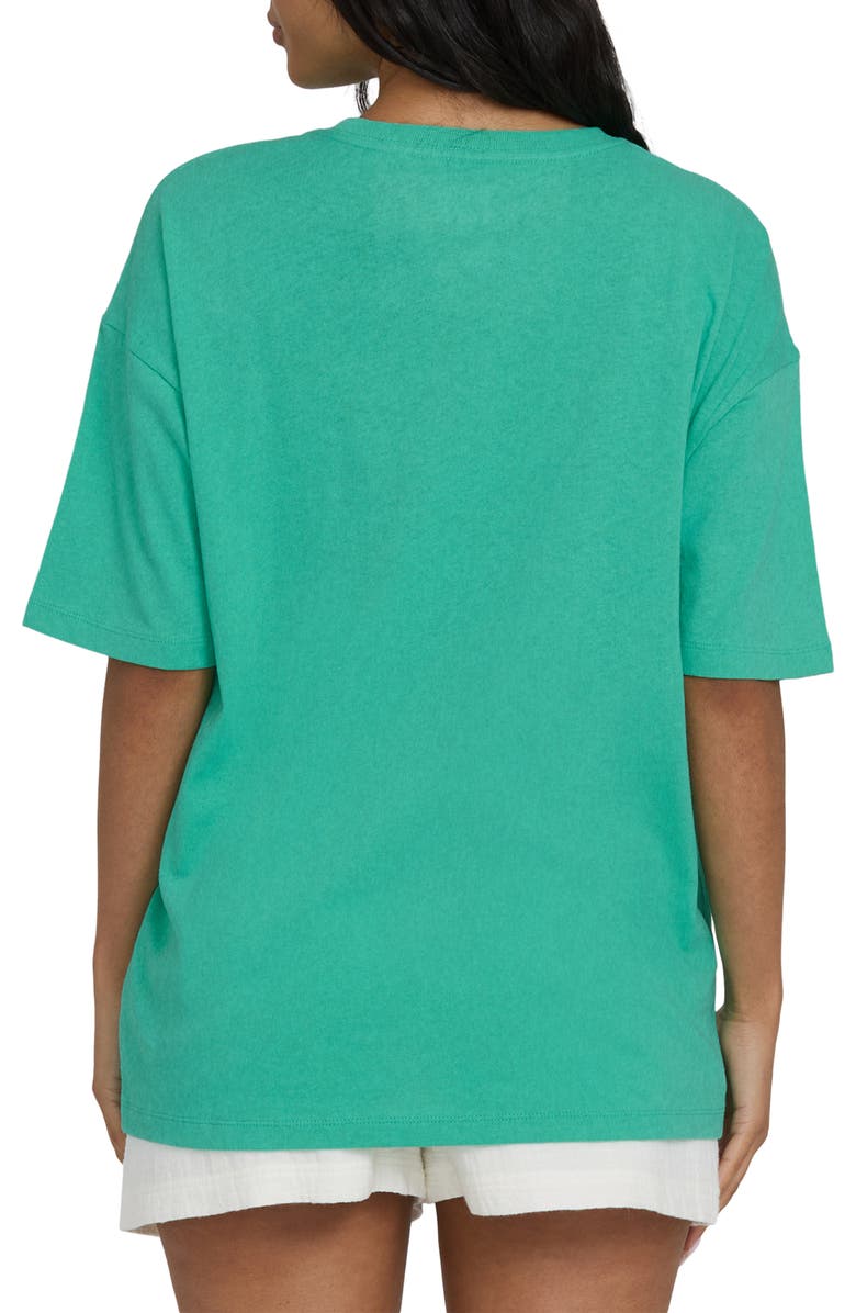 Billabong Summer Heat Cotton Graphic T-Shirt, Alternate, color, Green Tropics