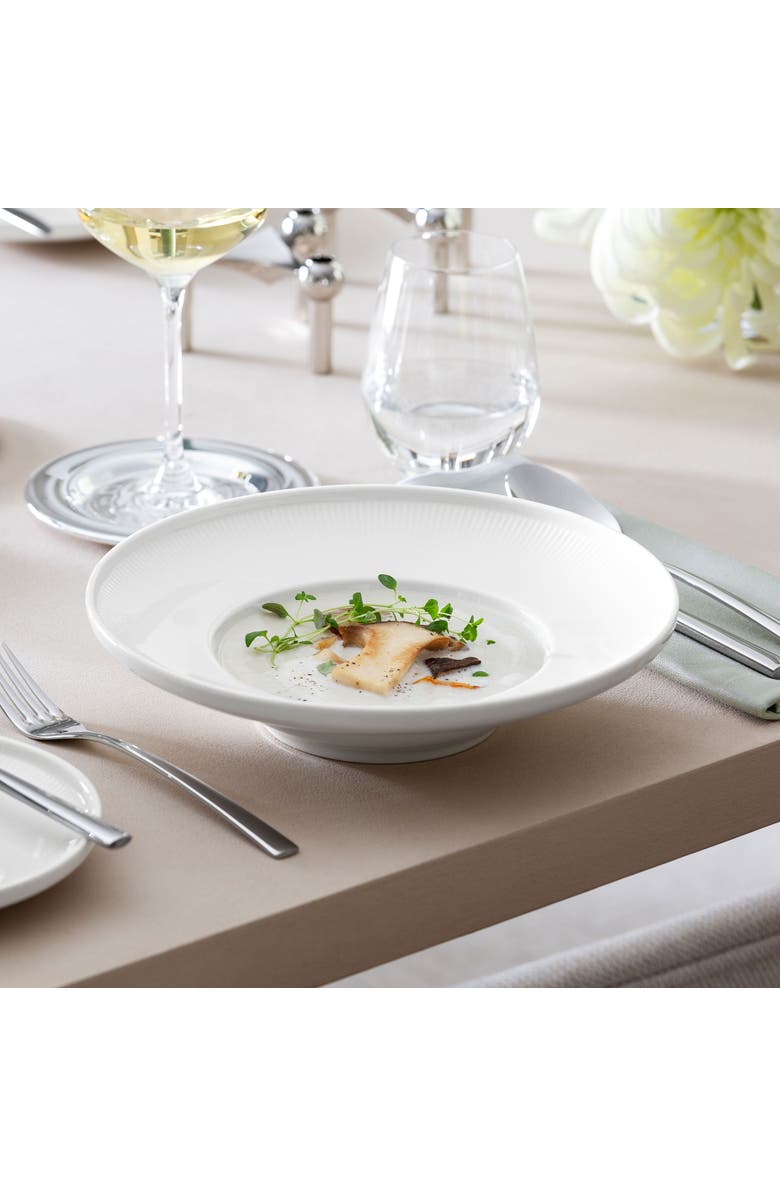 Villeroy & Boch Afina Rim Soup, Alternate, color, White