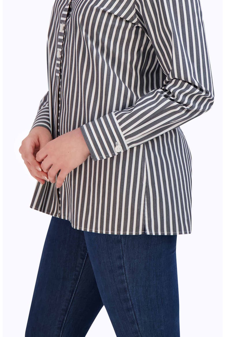 Pamela Stripe Blouse, Alternate, color, BLACK