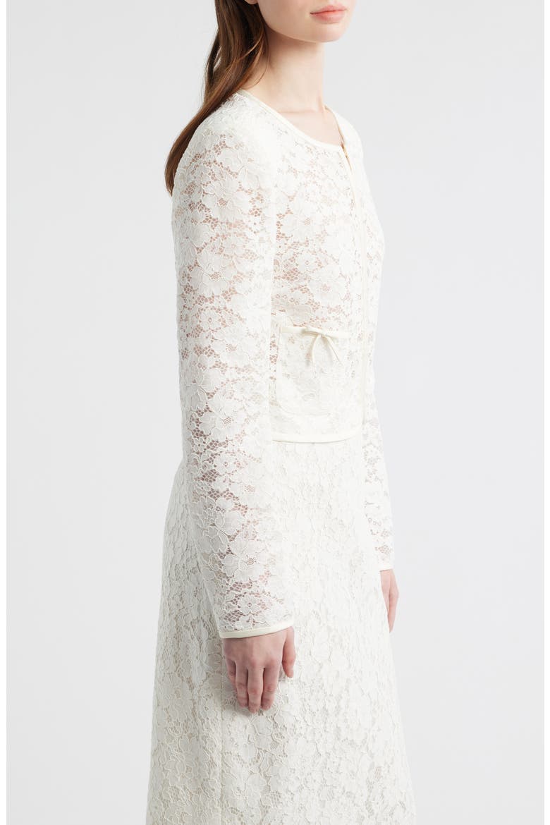 Junetta Lace Jacket, Alternate, color, IVORY
