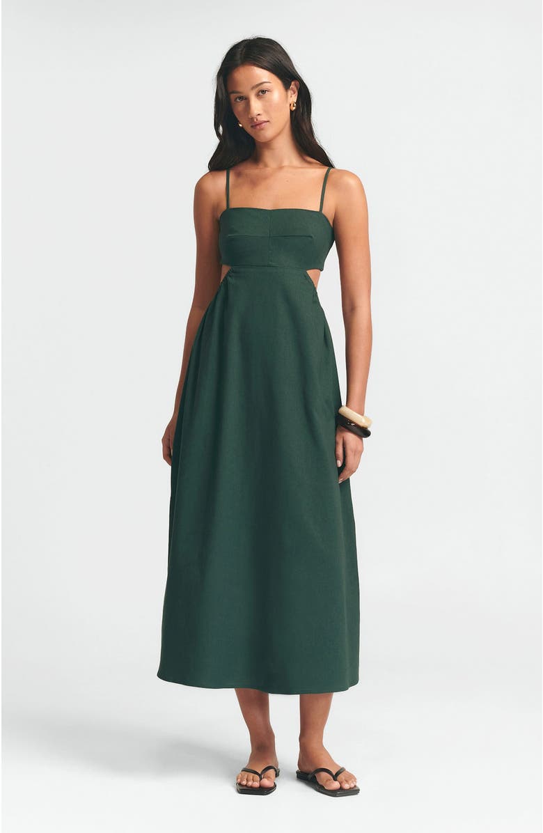 ST MRLO Preston Dress, Main, color, Forest Green