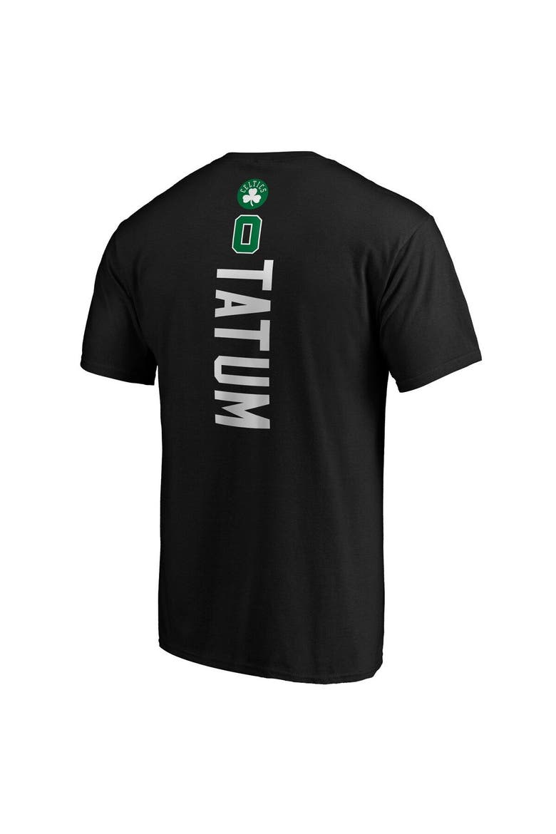 Men's Fanatics Branded Jayson Tatum Black Boston Celtics Team Playmaker Name & Number T-Shirt, Alternate, color, Black