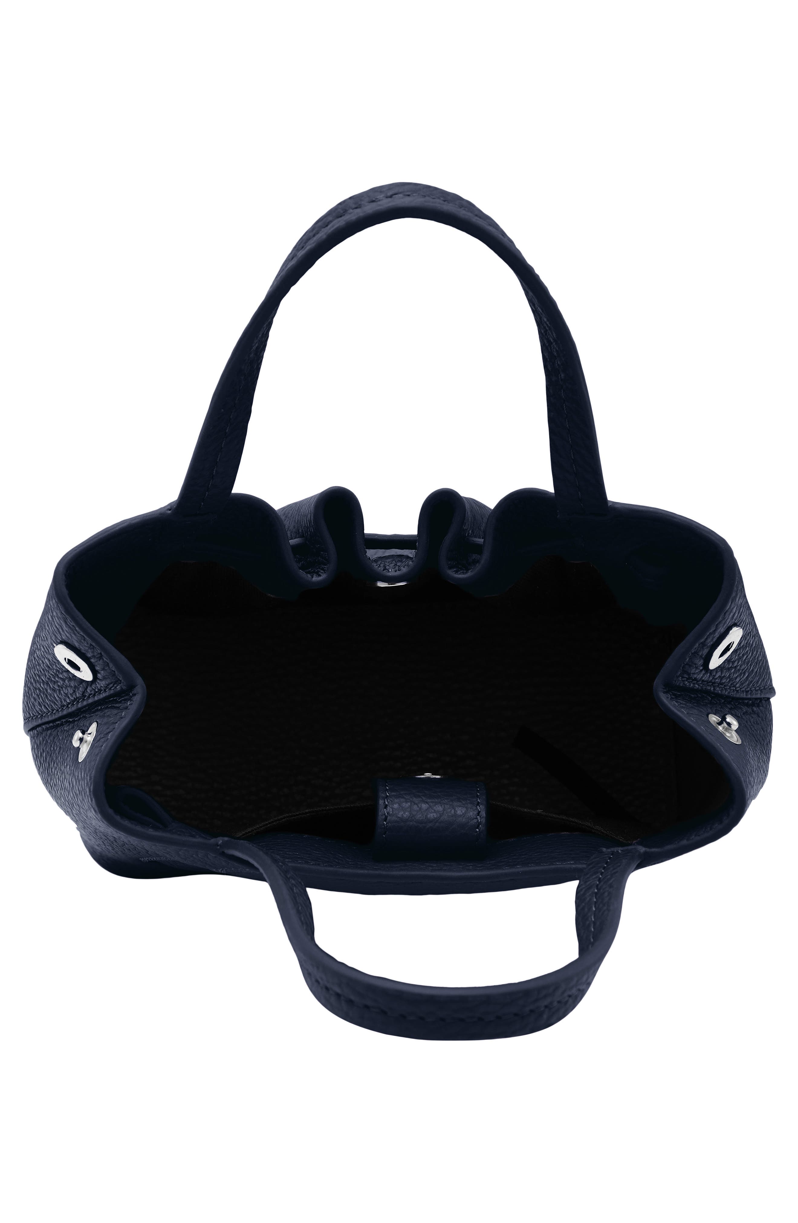 Katrina Mini Leather Tote, Alternate, color, NAVY