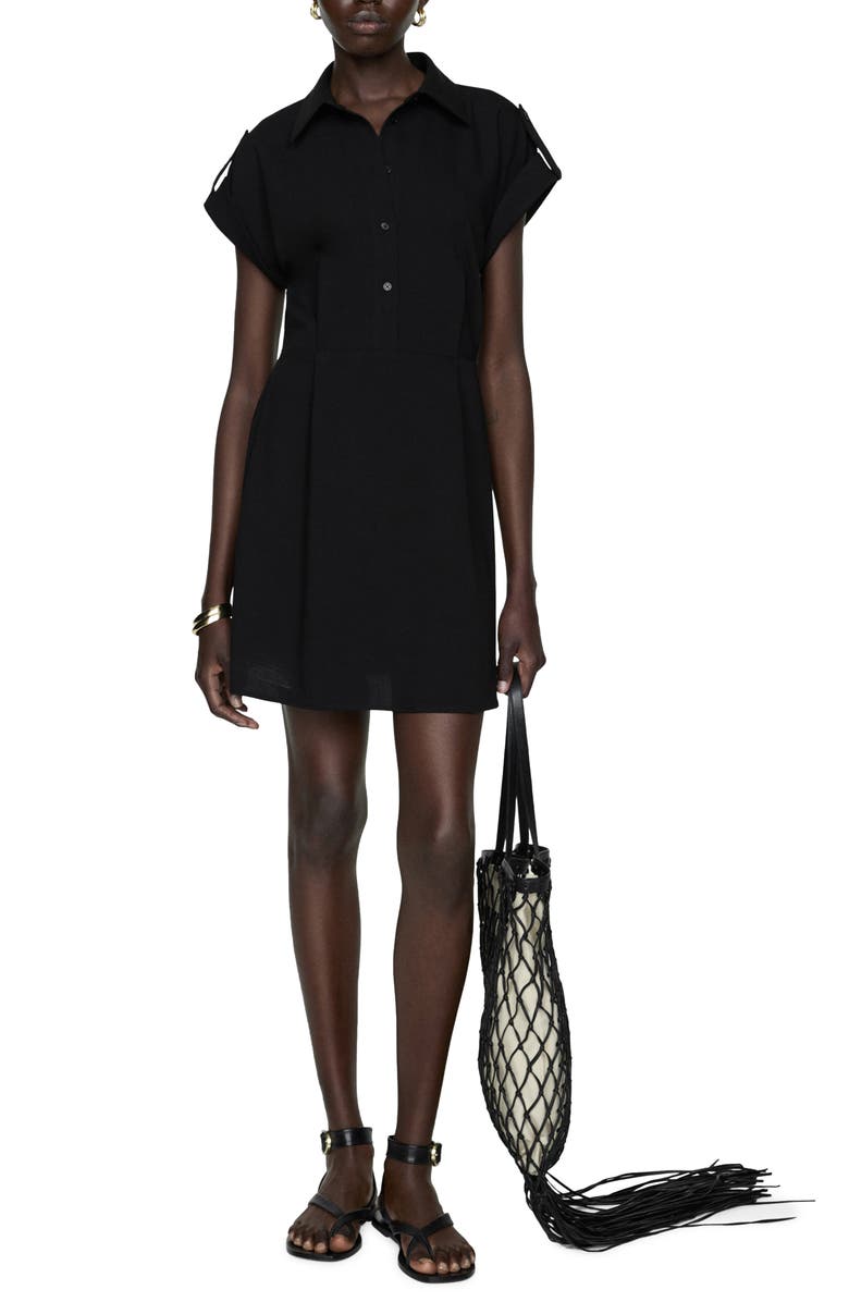 MANGO Collared Shirtdress, Main, color, 