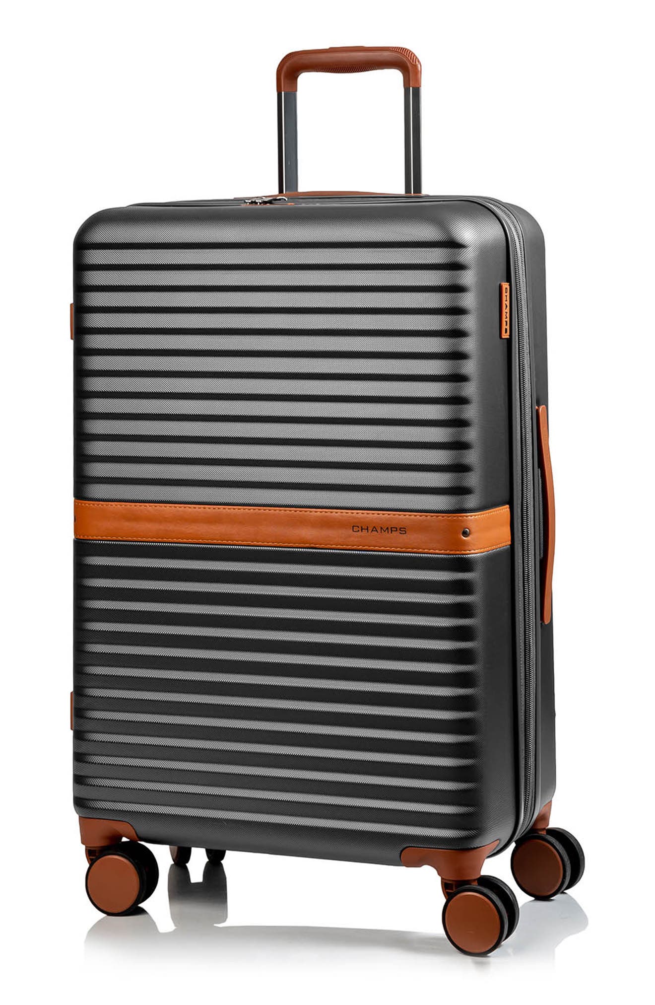 CHAMPS Vintage II 24-Inch Hardside Spinner Luggage, Alternate, color, Dark Grey