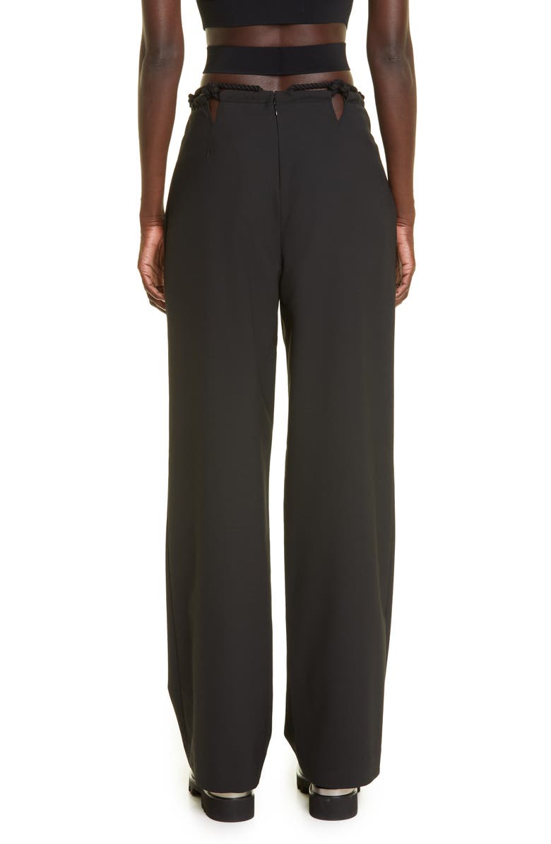 Dion Lee Macramé Inset Pants, Alternate, color,