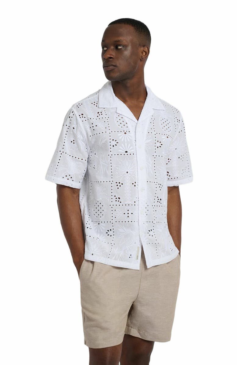 Onia Oversized Vacation Shirt, Alternate, color, White