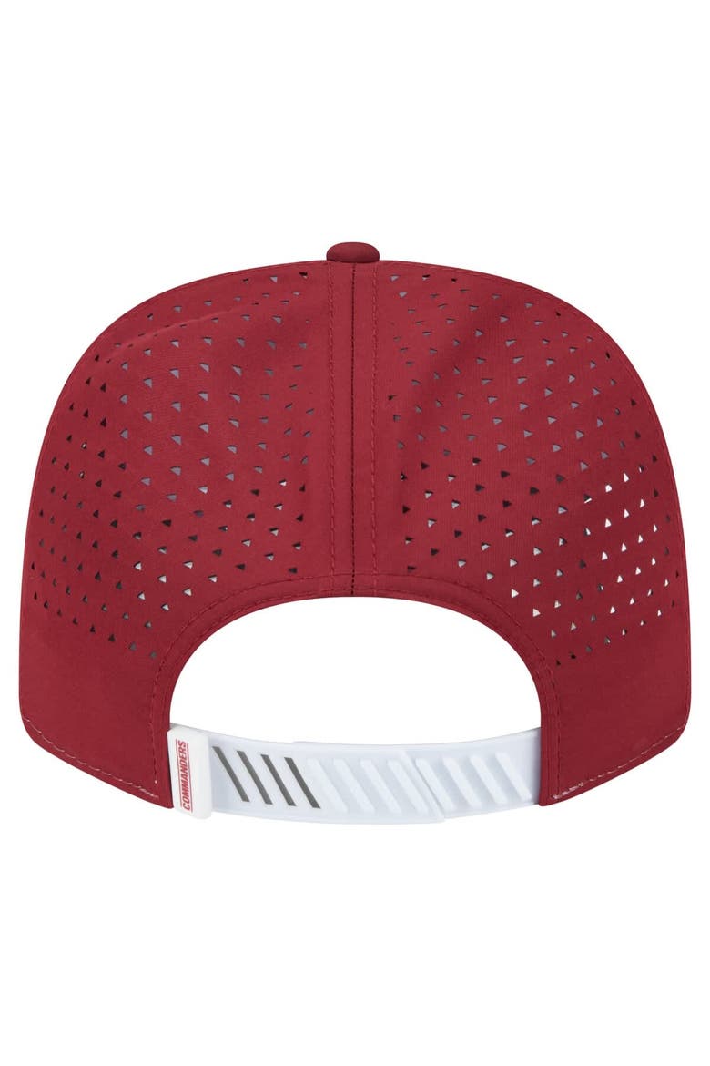 Men's New Era  White/Burgundy Washington Commanders Established Patch 9SEVENTY Adjustable Hat, Alternate, color, White
