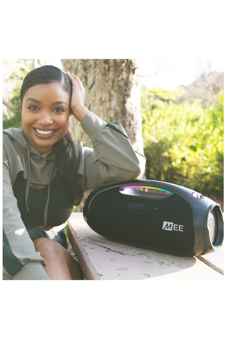 partySPKR XL Bluetooth Wireless Speaker w/ Dynamic LED Lighting, Alternate, color, Black