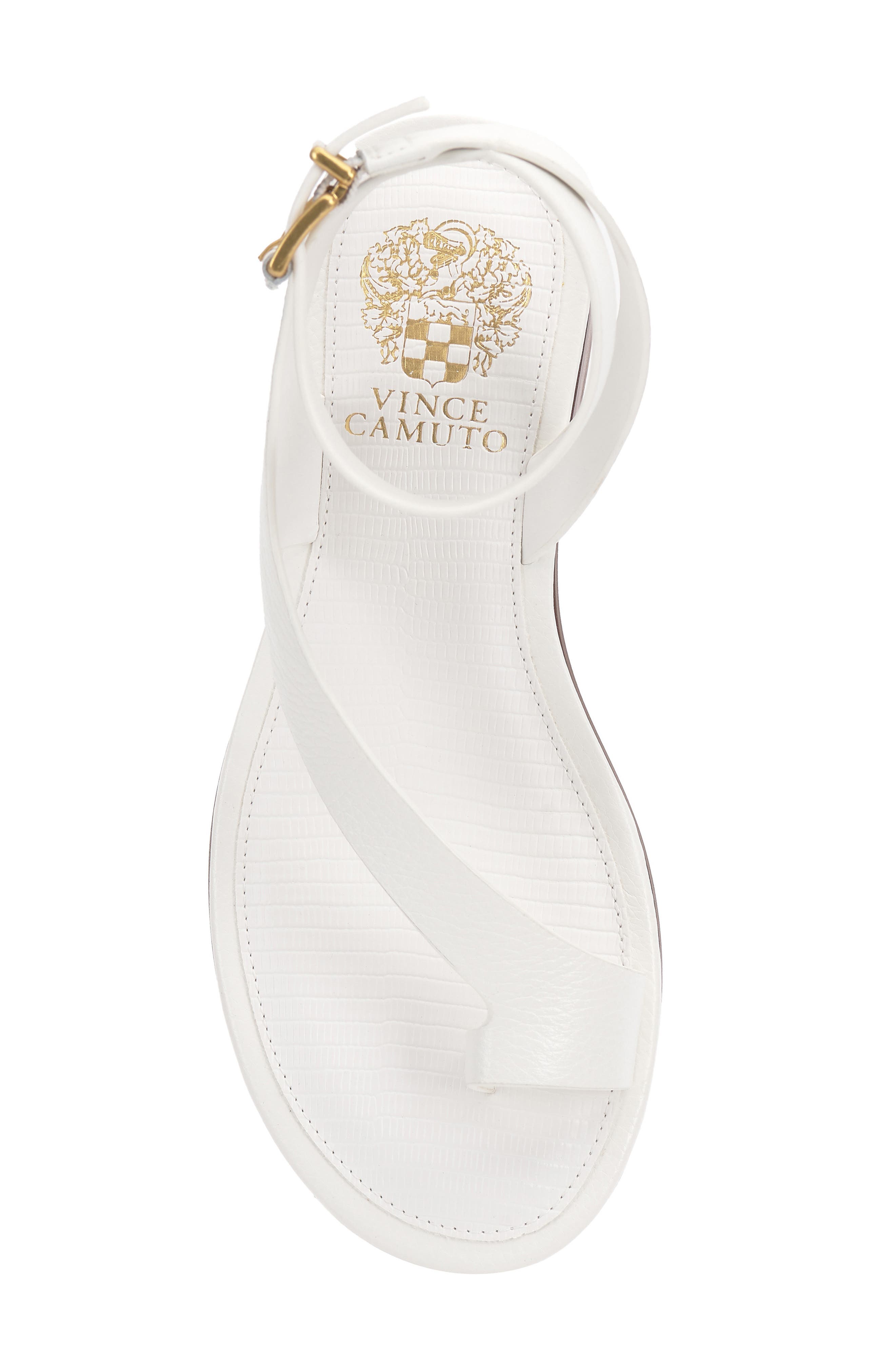 Vince Camuto Liba Ankle Strap Sandal, Alternate, color, Bianco