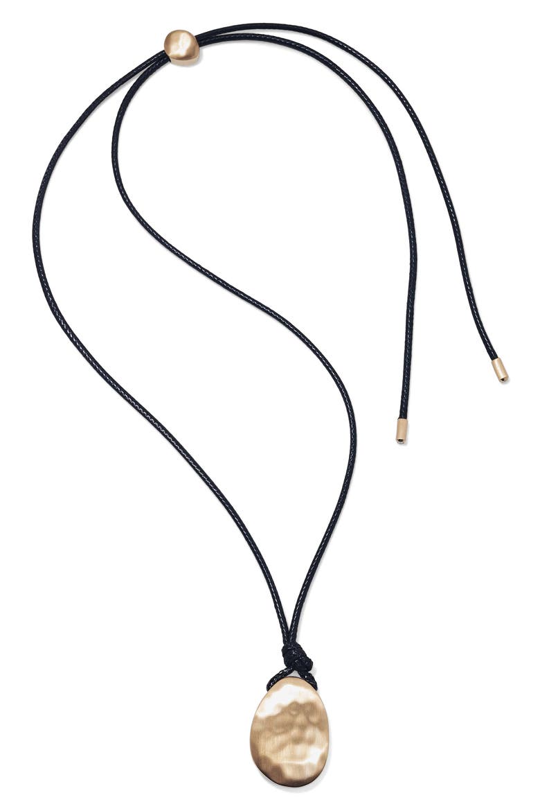 Serra Long Pendant Necklace, Alternate, color, GOLD
