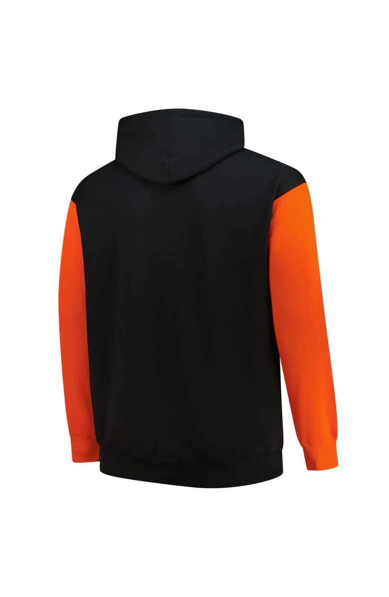 FANATICS Men's Fanatics Black Cincinnati Bengals Big & Tall Outline Pullover Hoodie, Alternate, color,