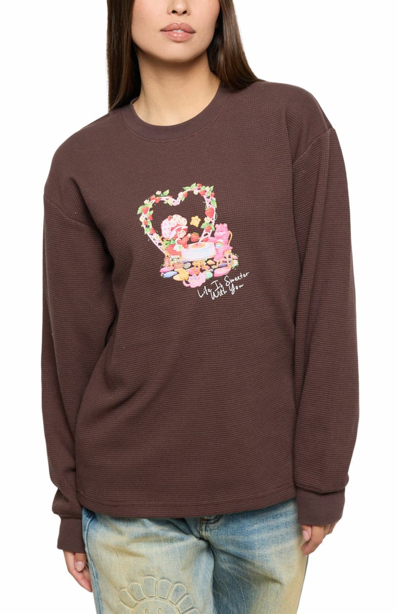 Samii Ryan LIFE IS SWEET THERMAL LONGSLEEVE, Alternate, color, Brown