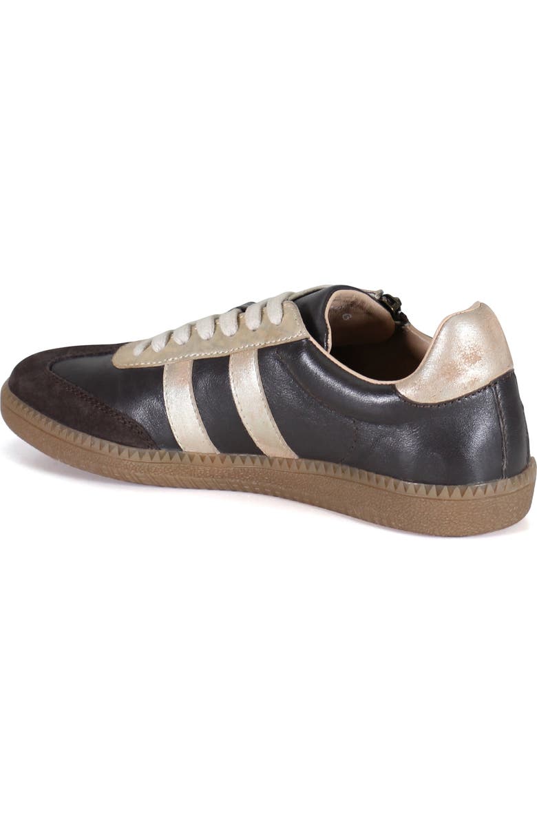 Diba True TO PAZ Lace Up Leather Sneaker, Alternate, color, Dark Brown/Gold