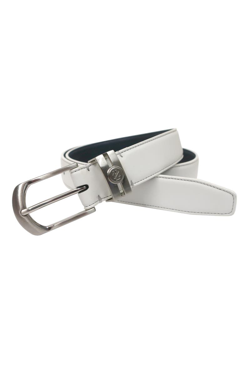 Golf Stretch Comfort Leather Belt Metal Keeper, Main, color, White