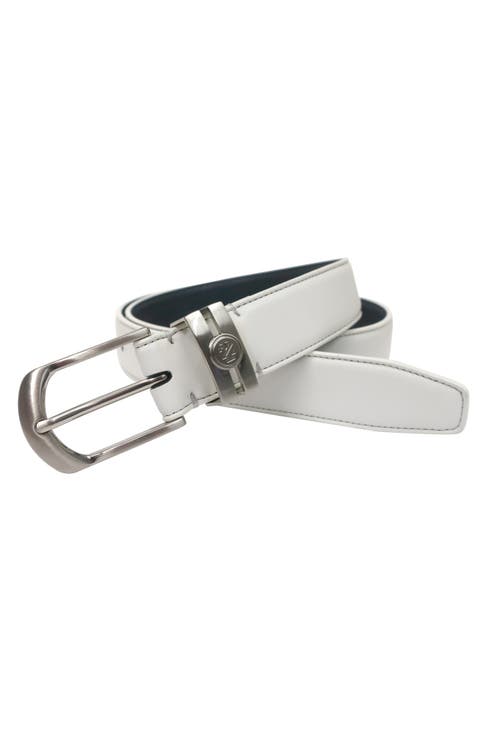 Golf Stretch Comfort Leather Belt Metal Keeper