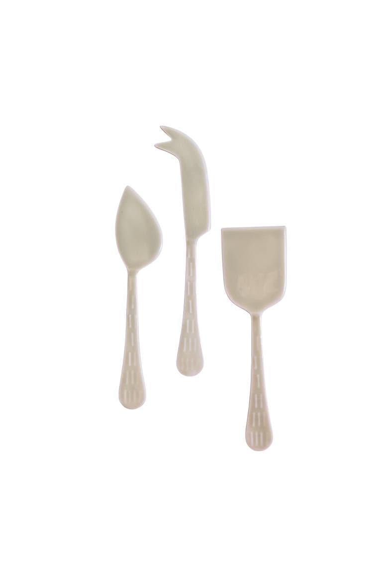 Nera Cheese Knives - Set of 3, Main, color, Light Green