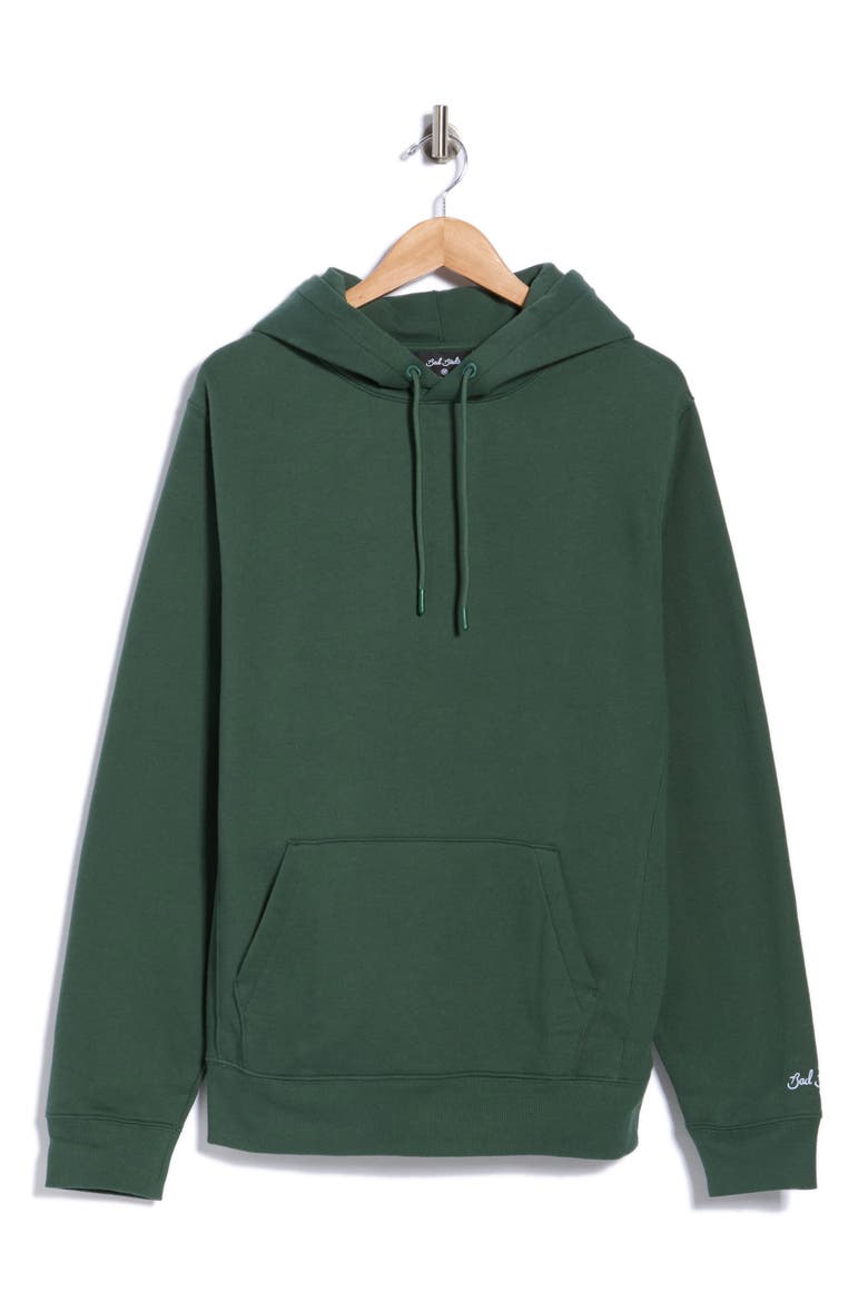 Fleece Hoodie, Main, color, JUNGLE GREEN