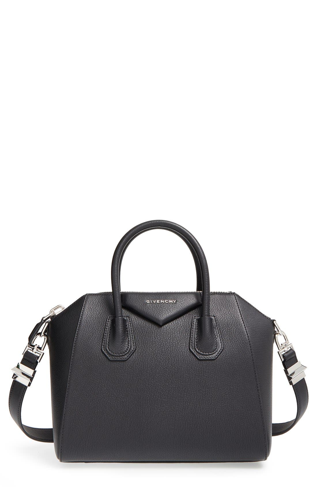 Givenchy 'Small Antigona' Sugar Leather Satchel, Main, color, 