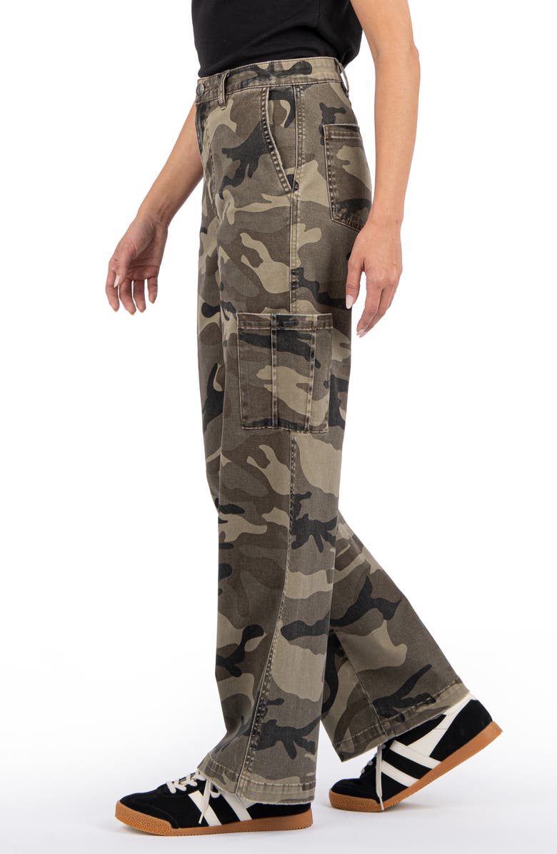 KUT from the Kloth Miller High Waist Wide Leg Cargo Jeans, Alternate, color, 