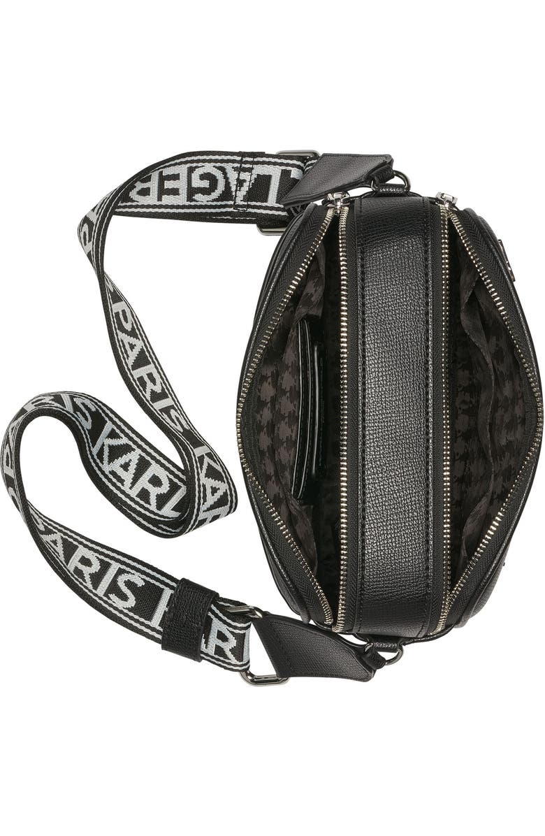 KARL LAGERFELD PARIS Maybelle Crossbody, Alternate, color, Black Shimmer